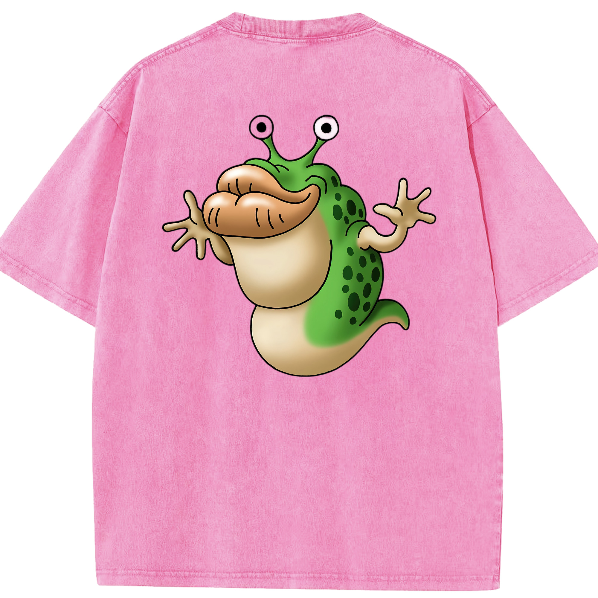 （画像用） ドラゴンクエスト Doragon Kuesuto Dragon Quest 綿100% ヴィンテージ風 半袖Tシャツ（背面プリント）